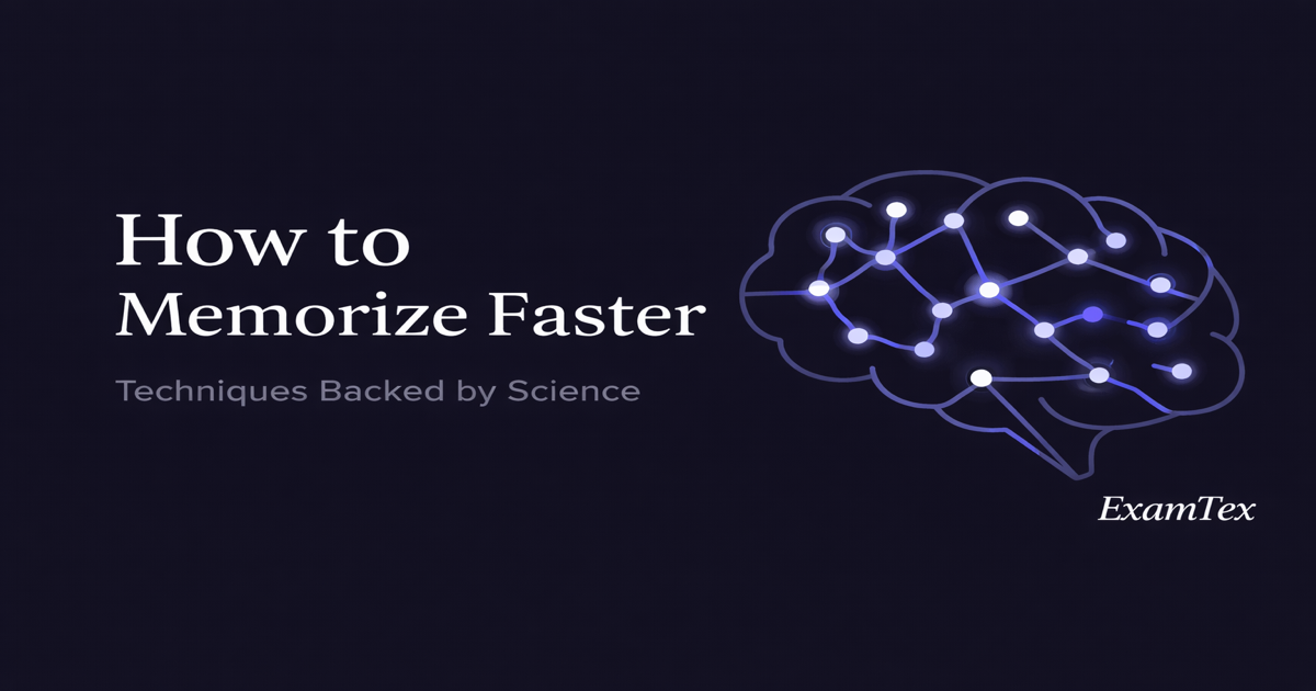 How to Memorize Faster: Techniques Backed by Science